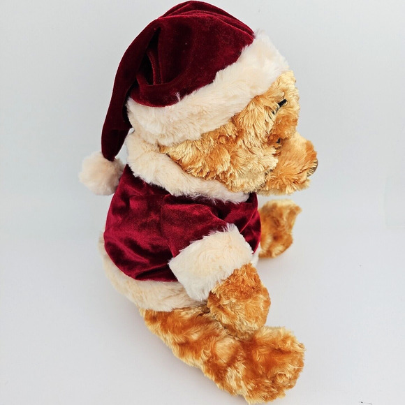 Disney Store Winnie the Pooh Traditions Plush Exclusive CHRISTMAS SANTA 11 inch - Picture 6 of 12